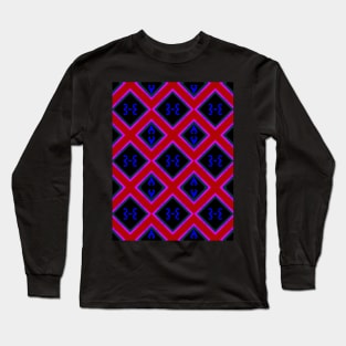 Weird Lattice Pattern Long Sleeve T-Shirt